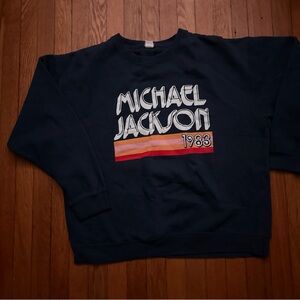 Michael Jackson 1983Navy Sweater
